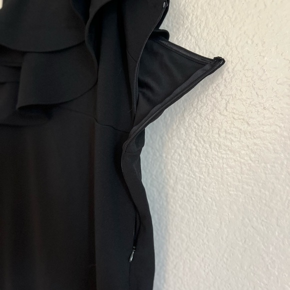 Grand Beauty Black Ruffled One-Shoulder Mermaid Maxi Dress - Picture 8 of 8